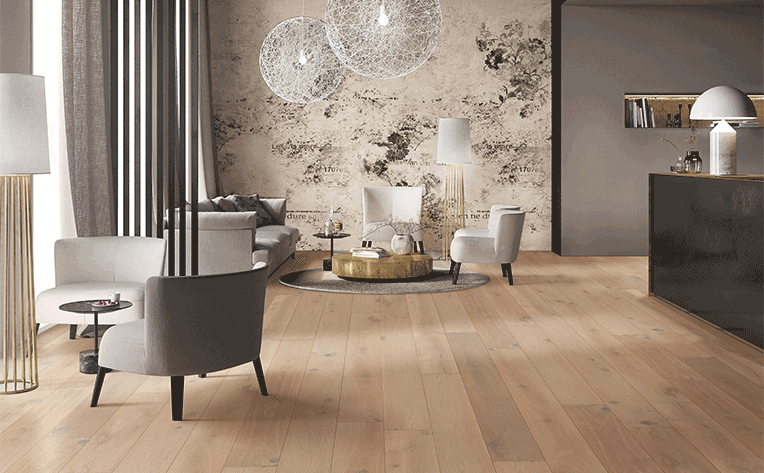 commercial hardwood flooring in hotel